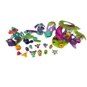 Spinmasters Zoobles Animals Playsets Bird Fish Habitat Lot GS